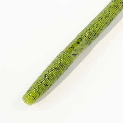 Senko Bait Soft Plastic Lures 5" Senkos 24 Pcs/100pcs for Wacky Rig Freshwater Fishing Green Pumpkin senko with Black Flake Pink Watermelon Double Color - style: Watermelon Black Flake