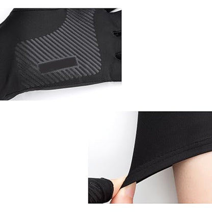 Uv for Protection Fishing Fingerless Gloves Light Breathable Sunscreen Driving Outdoor Cycling - color: D