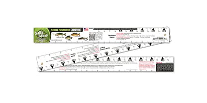Salty Bones Florida Freshwater Lawstick - 36" Folding Fishing Ruler - Made in The USA - Updated for 2026 - Newest Version