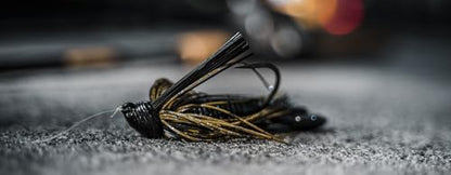 6th Sense – Divine Hybrid Jig Bass Fishing Jig All-Purpose Casting Jig for Rock Grass Docks - color: Black N Blue, size: 3/8oz.