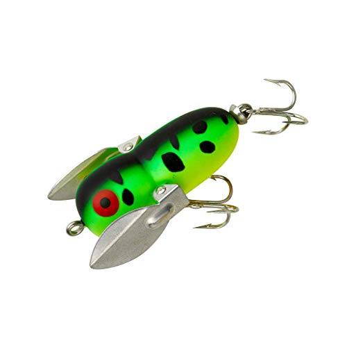 Heddon Crazy Crawler Wild-Action Topwater Fishing Lure - color: Fluorescent Green Crawdad, size: Tiny Crazy Crawler (1/4 oz)