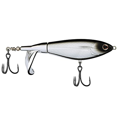 Berkley Choppo Saltwater Fishing Hard Bait - color: Black Chrome, size: 105mm - 3/4 oz