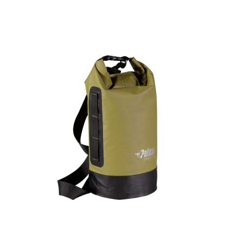 Pelican Waterproof Dry Bag 10L/20L/30L - Reflective - Exodry - Waterproof - Keeps Gear Dry for Kayaking, Beach, Rafting and Fishing - color: OLIVE, size: 10L