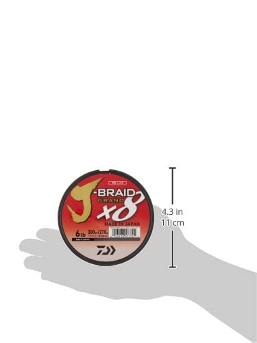 Daiwa J-Braid Grand 8 X 300 YDS Filler Spool - color: GRAY LIGHT, style: 300 Yards 6 Lb