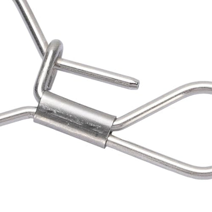 Drfeify 5PCS Live Fish Lock Buckle, Stainless Steel Fishing Lock Polished Exterior Fish Suitable for Freshwater Saltwater Fishing Stringer Clip