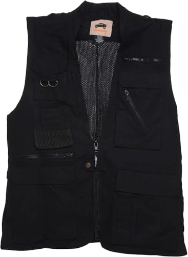 Humvee Photography Utility Vest with 21 Pockets - Perfect for Travel, Safari, Hunting, Camping & More | 100% Cotton, Comfortable & Sturdy| Fishing Vest for Men & Women - Great Gift - Khaki, X-Large