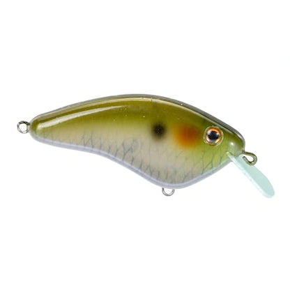 Strike King Hardliner Fishing Lure, Flat Sided Crankbait, Circuit Board Lip, Extra Tight Wobble, Size 4 Treble Hooks - color: Ghost Herring