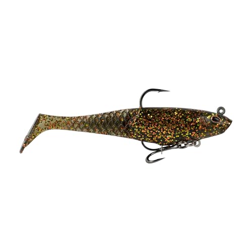Berkley PowerBait Saltwater Pre-Rigged Cullshad Fishing Soft Bait - color: Dark Night, size: 4 in (0.5 oz)