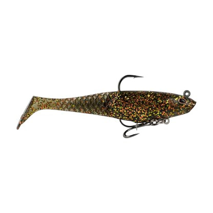 Berkley PowerBait Saltwater Pre-Rigged Cullshad Fishing Soft Bait - color: Dark Night, size: 4 in (0.5 oz)