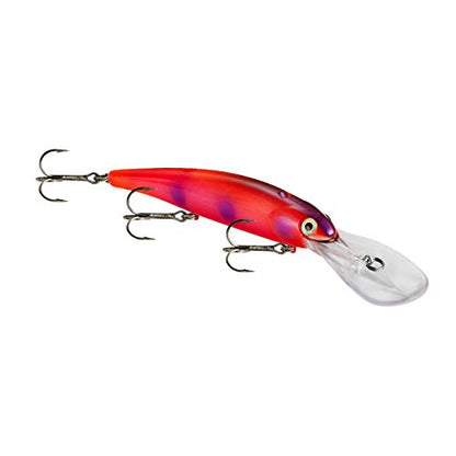 Bandit Generator Multi-Species Minnow Jerkbait Glowing Fishing Lure, Fishing Accessories, Excellent for Bass and Walleye, 4 5/8", 3/4 oz, Spill