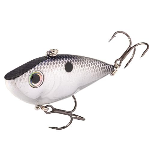 Strike King Red Eyed Shad Fishing Lure - color: Smokey Chrome / Blue, size: 0.5 ounce