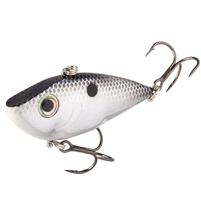 Strike King Red Eyed Shad Fishing Lure - color: Smokey Chrome / Blue, size: 0.5 ounce