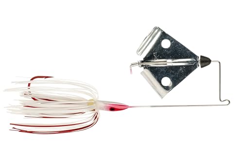 Strike King Strike King Bleeding Elite Buzzbait Fishing Lure, 3/8 oz, Blade with Holes - color: 304 - Bleeding White