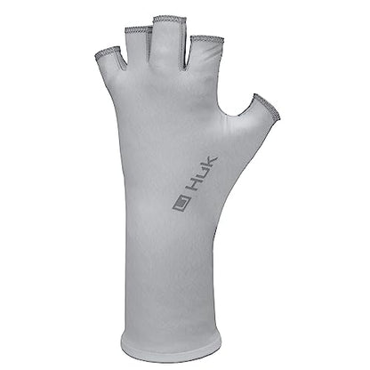 HUK Mens Fingerless,Sun Sleeves - color: Solid - Harbor Mist, size: Large-X-Large