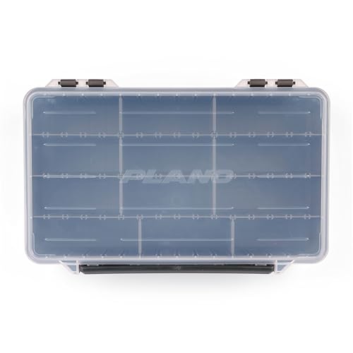 Plano StowAway 3700 Deep Stow Tackle Box, with Corrosion-Preventive Rustricor, Single Latch Design, Transparent DuraView Lid, Stackable Storage for Fishing Bait, Lures and Gear - size: 3700 Deep, style: New Model