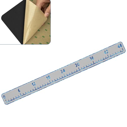HZshark EVA Foam Fish Measuring Board, Fish Ruler with 3M Self-Adhesive Backing,48" Fishing Tape Measure for Boats Sailboats Yachts Kayaks - color: Light Grey with Ocean, size: 4.5"*48"