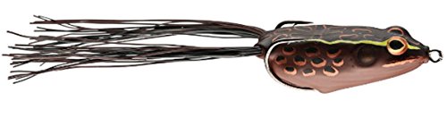 Booyah Pad Crasher Topwater Bass Fishing Hollow Body Frog Lure with Weedless Hooks - color: Sunburn