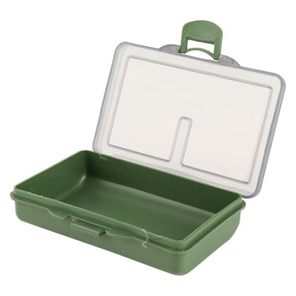Fishing Tackle Box – Water proof Compartment Storage Case for Hooks, Baits, Lures & Terminal Tackle Accessories, Mini Clear Organizer(1-compartment) - size: 1-compartment