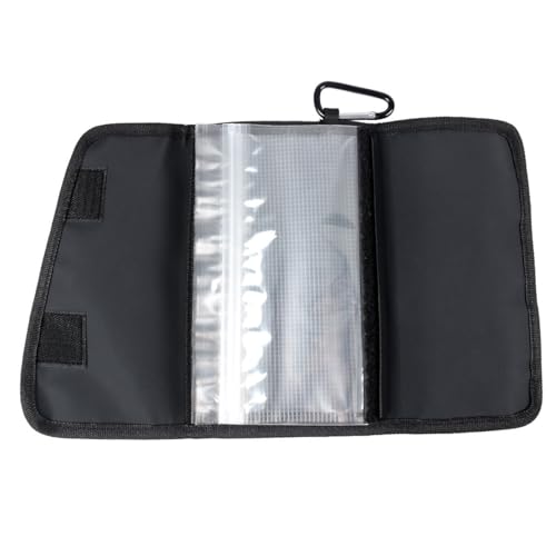 ULTECHNOVO Small Fishing Tackle Binder Bag Waterproof Wear-resistant Soft Bait Carrier Portable Outdoor Fishing Lure Storage Pouch for Anglers