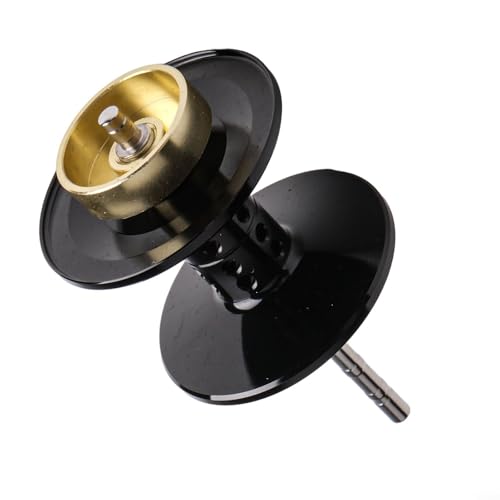 Baitcasting Reel Spool Replacement, Metal Line Cup Assembly, Fishing Reel Part for Tatula CS Salamandura 150, Black Gold Red Purple - color: black