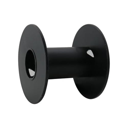 DGBRSM 6PCS Empty Plastic Wire Spool 71mm2.8 Inches Fishing Line Winding Packaging Spool for Rope Storage Ribbon Storage Black