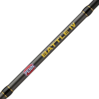 Penn Battle IV Spinning Reel and Fishing Rod Combo - size: 4000 Size Reel - 7' - Medium - 3pc, style: Battle IV
