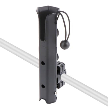 Adjustable Fishing Rod Holder, Pole inserter for Boat Yacht Kayak Fishing, Spinning Plastic, Black