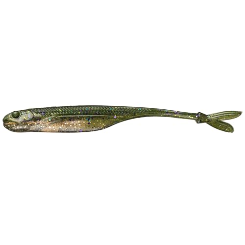 Strike King Spotlight Split Minnow Fishing Lure, Soft Plastic Jerkbait, 8-Pack - color: The Real Gill, size: 3"