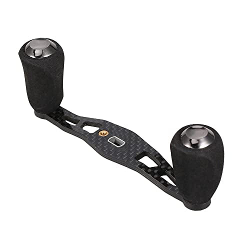 Lixada Carbon Fishing Reel Handle Carbon Baitcasting Trolling Reel Handle Left Right Ultralight Reels Handle Reels Crank - style: With Converter