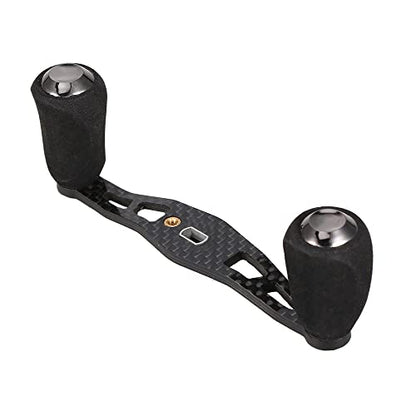 Lixada Carbon Fishing Reel Handle Carbon Baitcasting Trolling Reel Handle Left Right Ultralight Reels Handle Reels Crank - style: With Converter