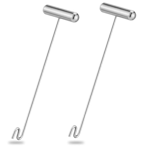Sotiff 2 Pcs 12 in Stainless Steel Fish Hook Remover Tools Summer Fishing Hook Quick Removal Device Saltwater Dehooker Aluminum and Fish Dehooker for Fisherman - color: Silver