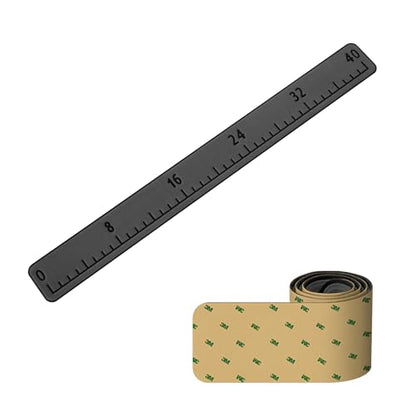 Fish Ruler with 3M Adhesive - 40in EVA Foam Fish Measuring Ruler for Fishing Boat Marine Accessories, Waterproof Non Slip Fish Measuring Tape, Fish Measurement Sticker Tool for Boat Kayak - color: Dark Grey