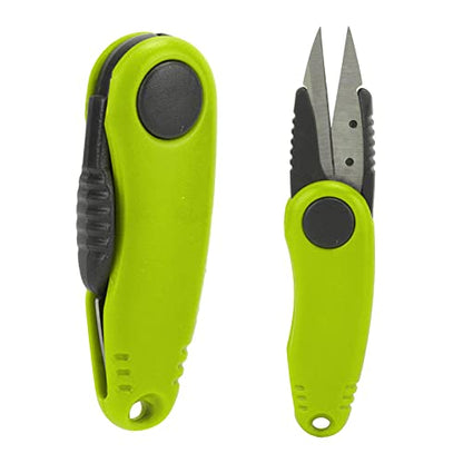 Pilipane Shrimp Shaped Fishing Line Scissors, Folding Fishing Tackle Scissors Shrimp Shape Multifunction Convenient Fishing Line Cutter Foldable Tackle for for Accurate Cuts (Yellow)