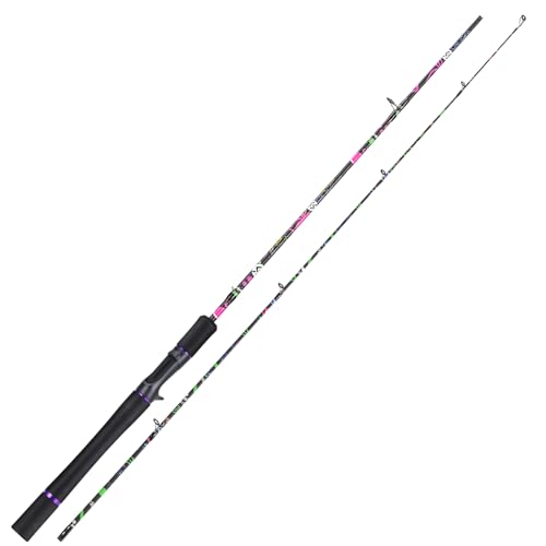 Sougayilang Fishing Rod, 2-Piece Graphite Composite Blank/Fiber Glass Spinning & Casting Rod with EVA Grip, Smooth Transition Fishing Pole - size: 7'0", style: Graphite Blank - Casting Rod