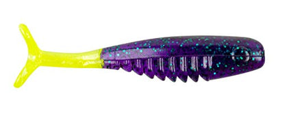 Bobby Garland Slab Hunt'R Soft Plastic Crappie Fishing Lure, 2.25 Inches, Pack of 10 - color: Junebug Chartreuse