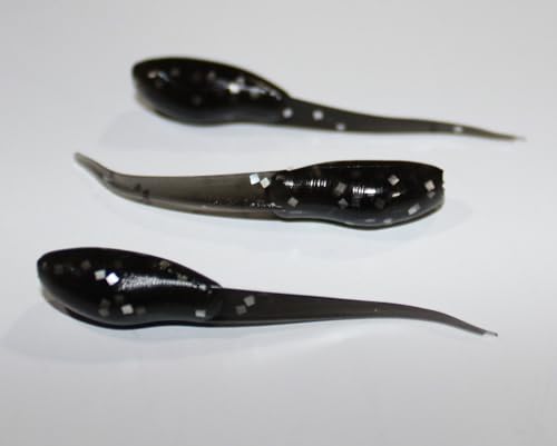 Small Fry 40 Pack (1.75 Inch) Crappie, Panfish, Bass and More - color: Black
