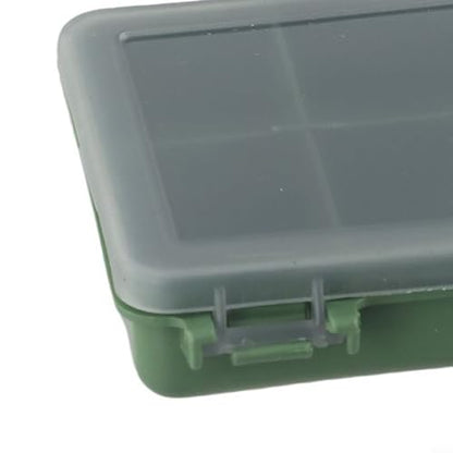 Fishing Tackle Box for Carp Fishing, Small Bait Storage Container with 1-8 Compartments, PP Polymer Lure Organizer and Rig Case, Green(A) - size: A