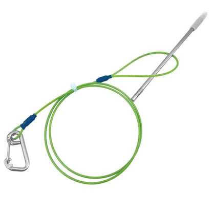 Fishing Fish Stringer Fish Needle Hook Stringer with Coated Stainless Steel Cable for Saltwater Freshwater - color: Carabiner Buckle, size: 1M