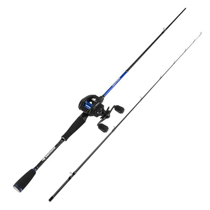 KastKing Centron Fishing Rod and Reel Combo, Spinning & Baitcasting Combos, IM6 Graphite 2Pc Blanks, Stainless Steel Guides with Ceramic Rings, Contoured EVA Handles & Fighting Butt - style: Cast-6'6" M, Right Handed