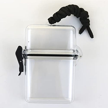 Sport Waterproof Case ID Card Badge Holder Floating Sports Case Heavy Duty Durable Locker Dry Box Fishing License Holder Waterproof(Clear 3Pcs) - color: White