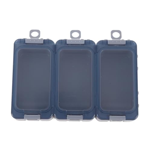 Alomejor Small Tackle Box, Luminous Fishing Tackle Organizer with Transparent Window and Safety Locks for Kayak Bank Fishing (PP Material) - color: Gray