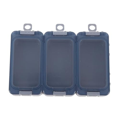 Alomejor Small Tackle Box, Luminous Fishing Tackle Organizer with Transparent Window and Safety Locks for Kayak Bank Fishing (PP Material) - color: Gray