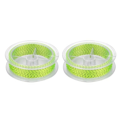 2PCS 164ft Fly Fishing Line – 8-Strand Line Floating Backing for Freshwater & Saltwater, High-Visibility Colors - color: Yellow&Black-20lb