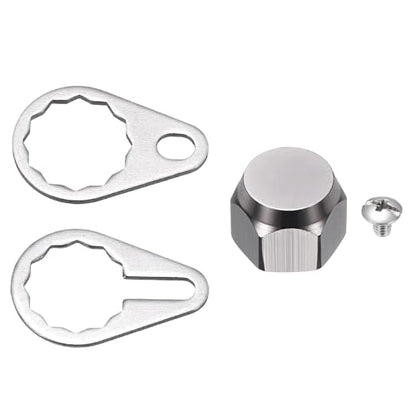 Fishing Reel Screw Nut Caps, Right Handle Locking Plate Nut Replacement Part - color: Grey, size: M7