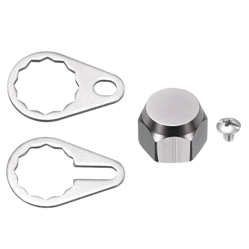 Fishing Reel Screw Nut Caps, Right Handle Locking Plate Nut Replacement Part - color: Grey, size: M8