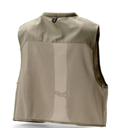 Orvis Clearwater Mesh Fly Fishing Vest - Lightweight Recycled Ripstop | 8 Pockets, Fly-Drying Patches, Tool Docks & Padded Collar, Breathable Hybrid Mesh, Buckle Closure - color: Dusty Olive, size: Medium