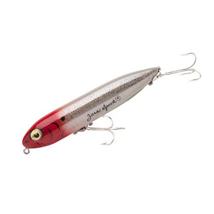 Heddon Zara Spook Topwater Fishing Lure - Legendary Walk-The-Dog Lure - color: G-Finish Red Hed, style: Zara Spook (3/4 Oz)