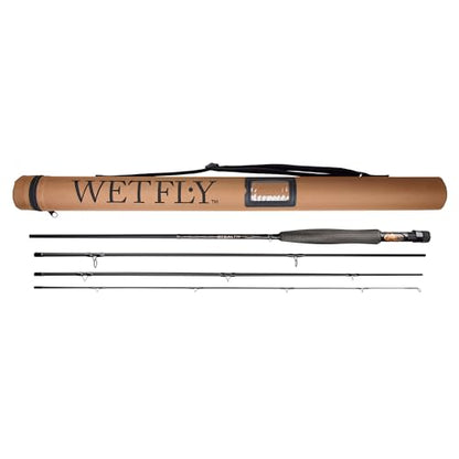 WETFLY Element Stealth Combo Fly Fishing Kit & UPF 50+ Neck Gaiter, UV Face Mask, 5WT 9FT Carbon Fiber Fly Rod, Reel, Case & Accessories for Fishing, Hiking & Outdoor Sports - size: Combo