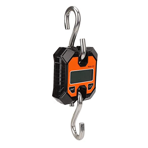 Karlak Electronic Digital Fishing Scale with LCD Display Compact Portable 0.2kg to 100kg Hook Scale