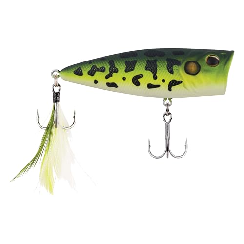 Berkley Choppo Topwater Fishing Lure, HD Baby Bass, Size 75, Cupped Propeller Tail for Balance of Sound and Spray, Equipped with Sharp Fusion19TM Hook - color: HD Baby Bass, size: 75mm - 1/2 oz